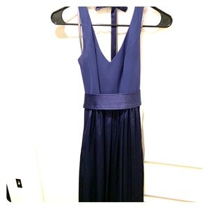 Vera Wang White Navy Bridesmaid Dress